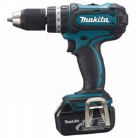 Увеличенная фотография Аккумуляторная ударная дрель шуруповерт Makita BHP452RFE